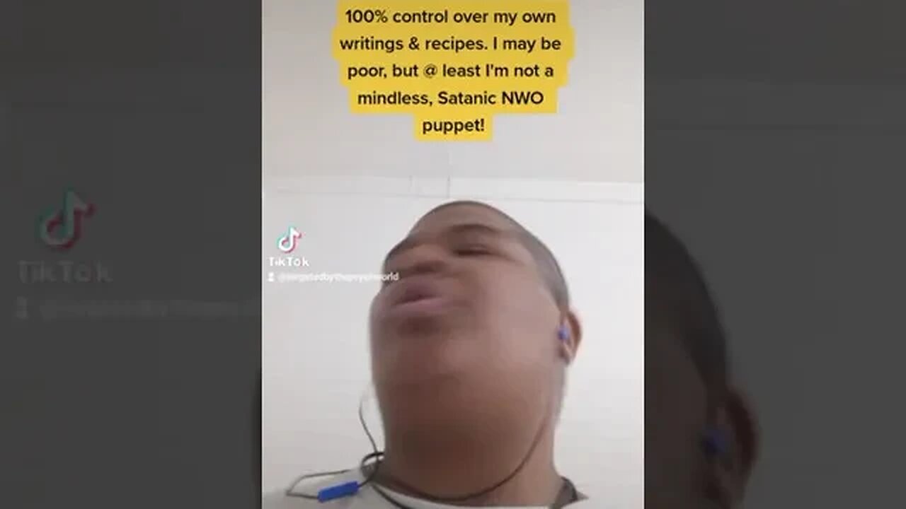 100% control over my own writings & recipes - TikTok version