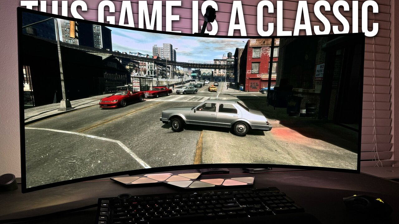 GTA 4 is Still AMAZING with Mods on a 45" LG UltraWide OLED | BEST Gaming Monitor RTX HDR Gameplay