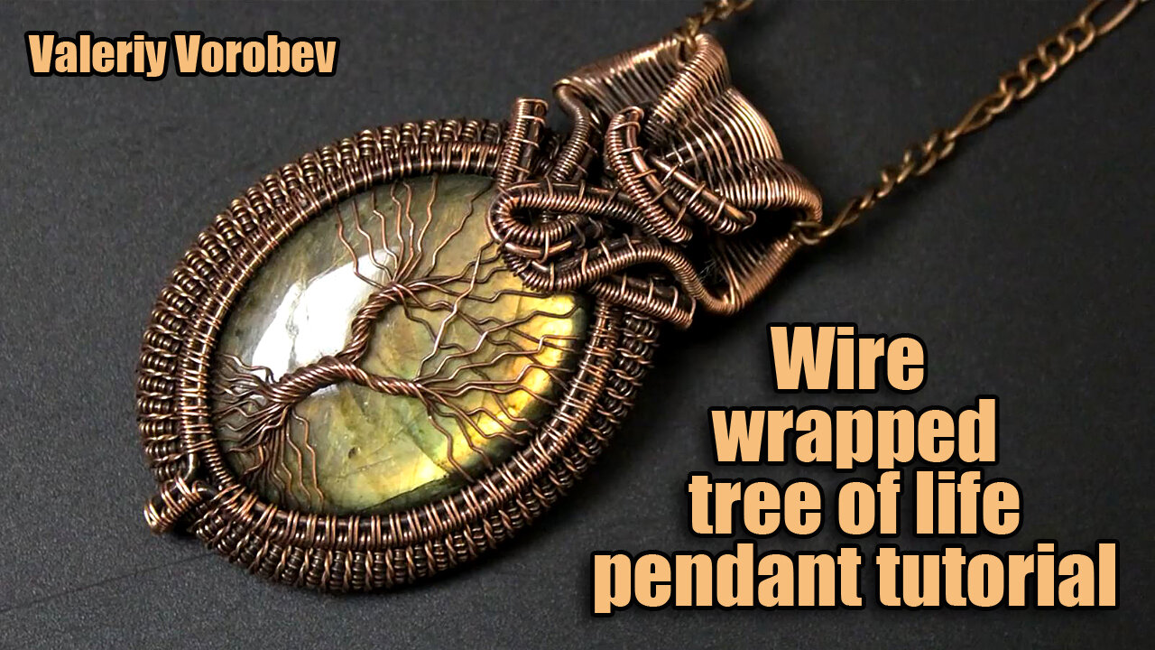 Wire wrapped tree of life pendant tutorial. Wire Wrapped Stone Pendants, DIY.