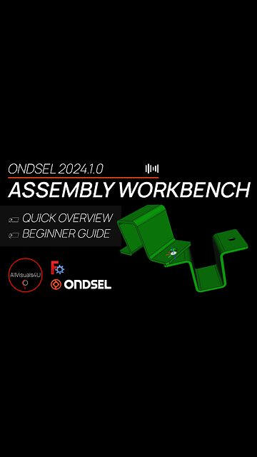 ⚡ Quick Preview - Ondsel Assembly Workbench - Freecad Assembly Tutorial | #Shorts