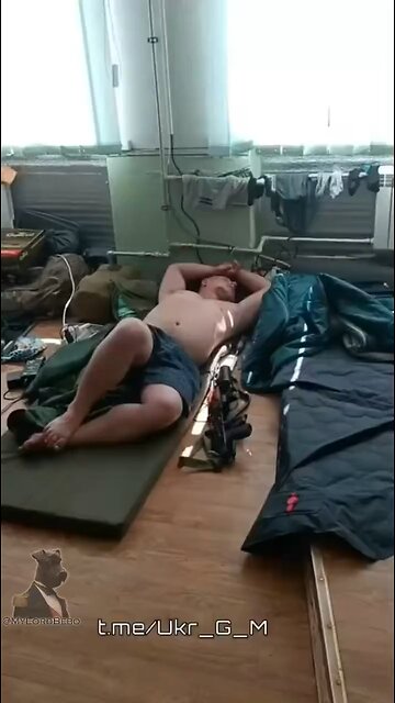 Ukrainian soldiers hiding in a school in Ukraine