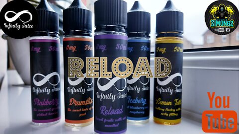 INFINITY JUICE "RELOAD" E-LIQUID REVIEW #infinityjuiceuk#eliquid#vape 🔞