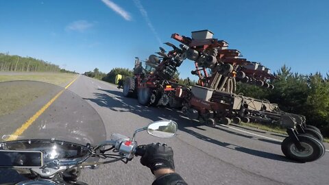 Passing a HUGE Tractor