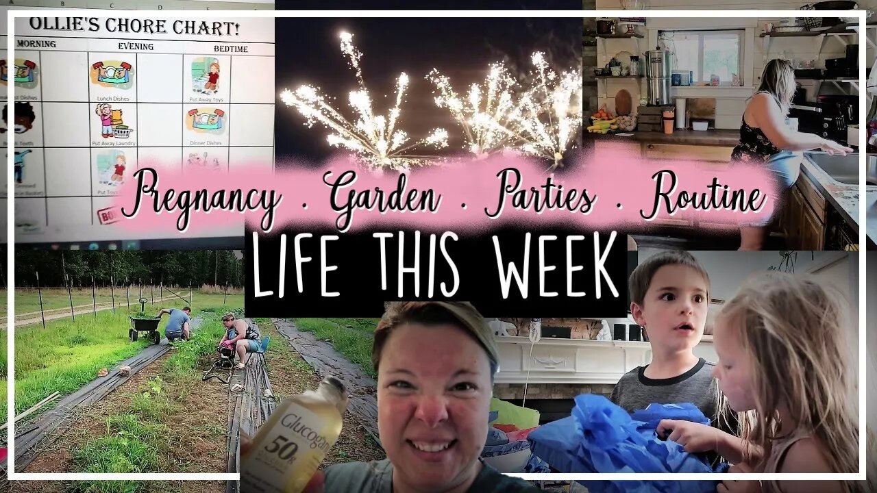 Week In The Life/Pregnancy Updates/Glucose Test/Chore Charts/Gardening