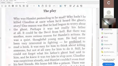Class 7th English Hamlet Lecture 5 20 07 2020