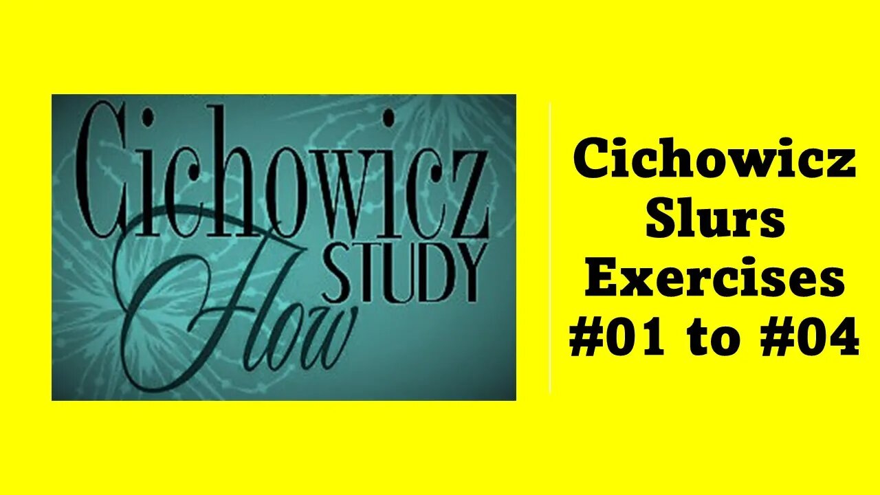 🎺🎺 Exercícios Avançados de Fluência no Trompete 001 - [SLURS EXERCISES #1 to #4] - Vicent Cichowicz