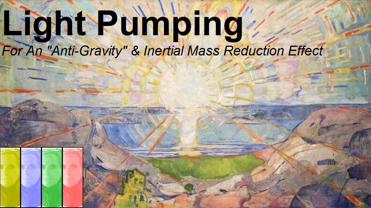 Light Pumping For An "Anti-Gravity" & Inertial Mass Reduction Effect - Holiday Blabathon #6