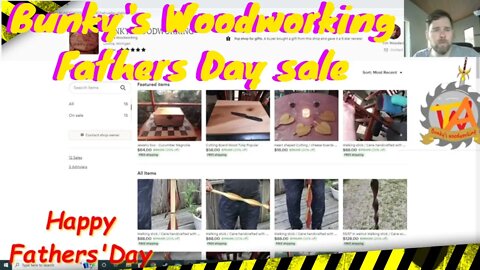 Bunky's Woodworking Etsy Father's Day sale