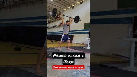 Power Clean e Jerk. sem pausa para Jerk