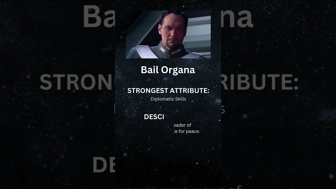 Star Wars Character Spotlight: Bail Organa #shorts