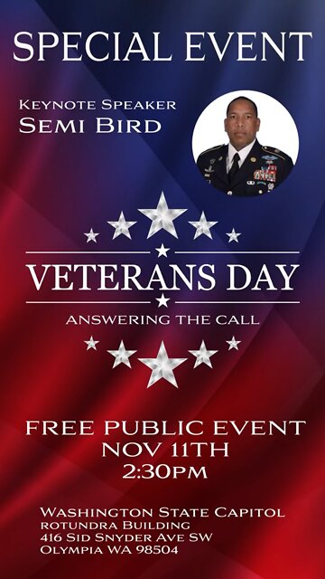 Special Event Honoring Past and Present Military Veterans