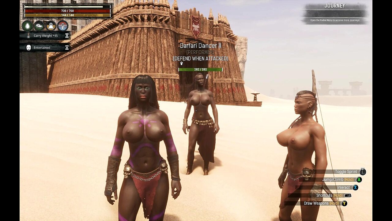 Conan Exiles farming elephant hides Busty boobs breast expansion huge tits silicone boob