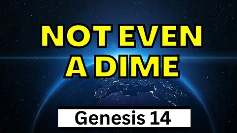 Keep Yourself Clean | Genesis 14