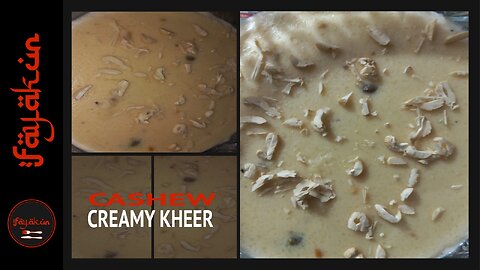 Cashew Kaju kheer sweet dish Homemade Pakistani style