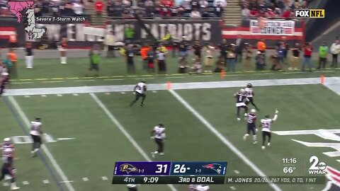 Jackson's 5 TDs lead Ravens over Patriots 37-26