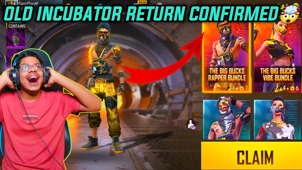 Impossible 🎯 + 24kGoldn - Mood ❤️ (FreeFireighlights)|Free Fire Old Incubator Returned😮|Bot Sanju