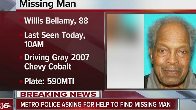 IMPD search for missing 88-year-old man