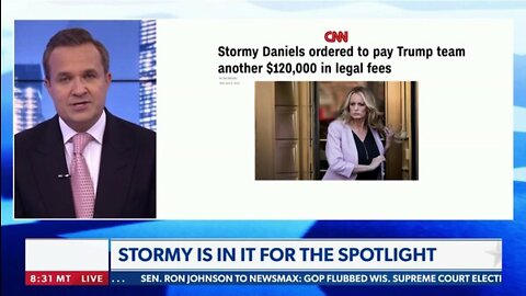 Stormy is in it for the spotlight