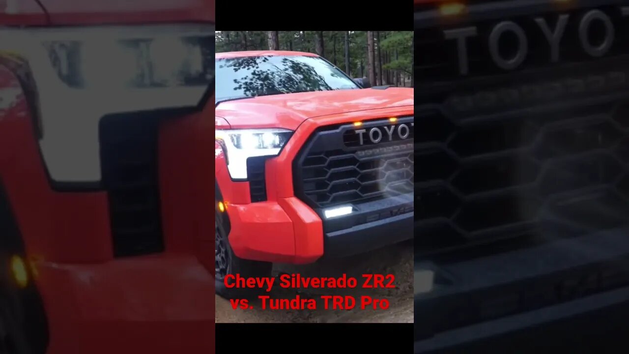 Chevrolet Silverado ZR2 vs. Tundra TRD Pro