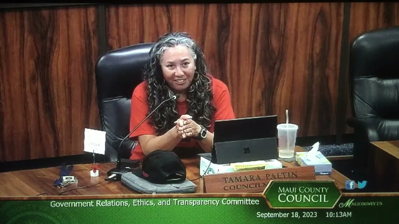 Maui Gov Ethics Transparency Committee 9-18-23 Closing 2 Paltin continued