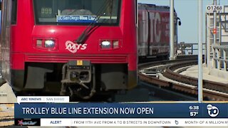 Trolley Blue Line extension opens