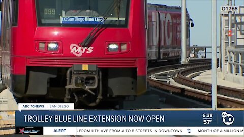 Trolley Blue Line extension opens