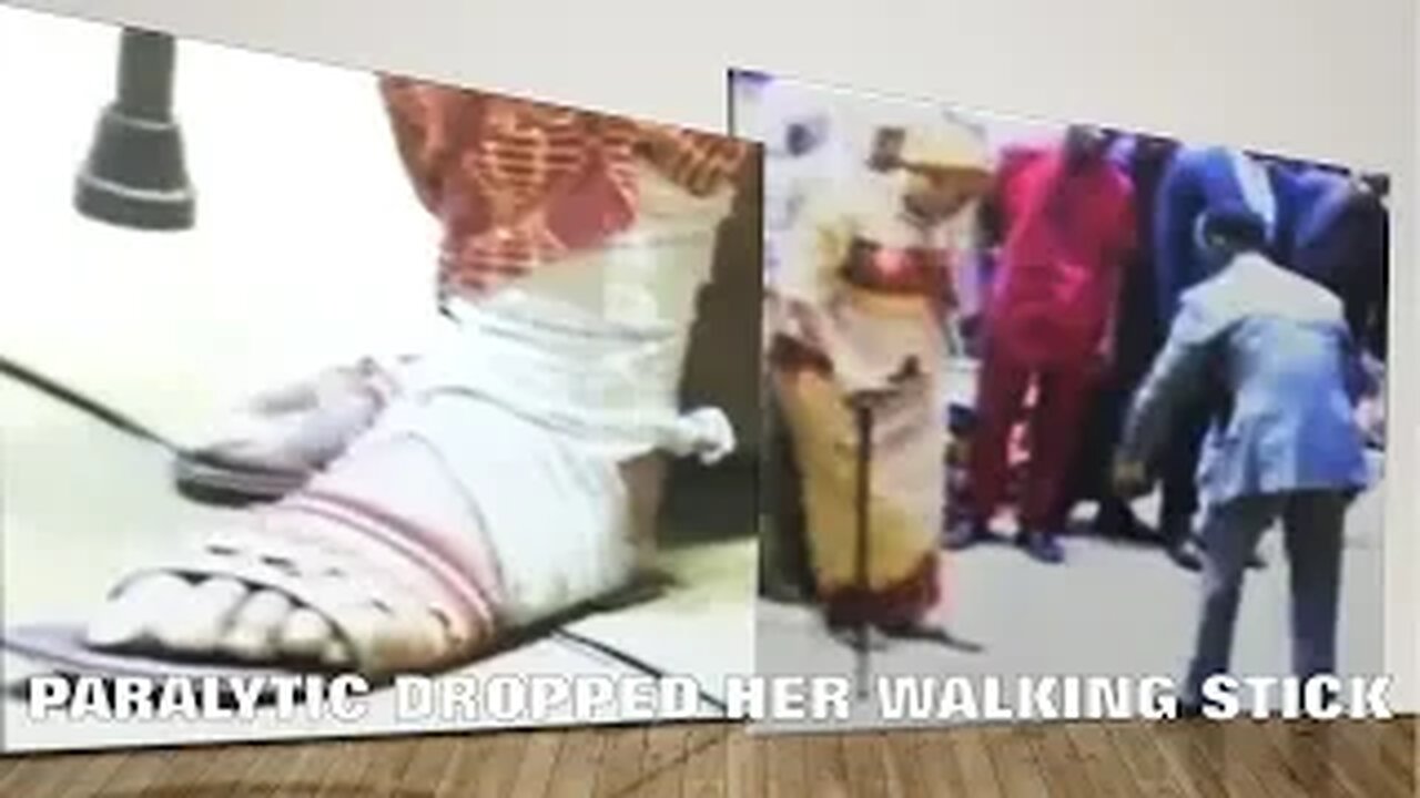 POWER LANDED - Paralytic Dropped Her Walking Stick and Runs (MUST WATCH)