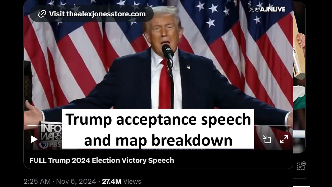 Trump acceptance speech and state breakdown