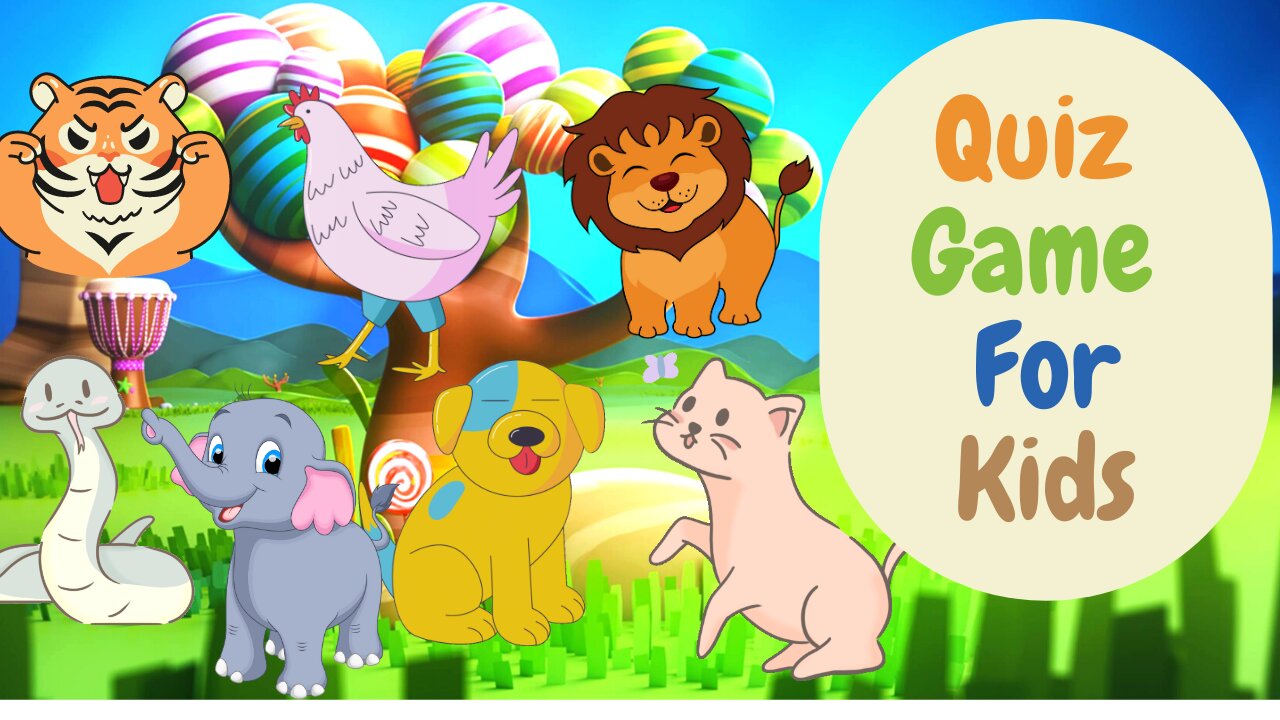 Quiz Game For Kids | Guess The Animals From Their Shadow | Animals sounds #animalsounds