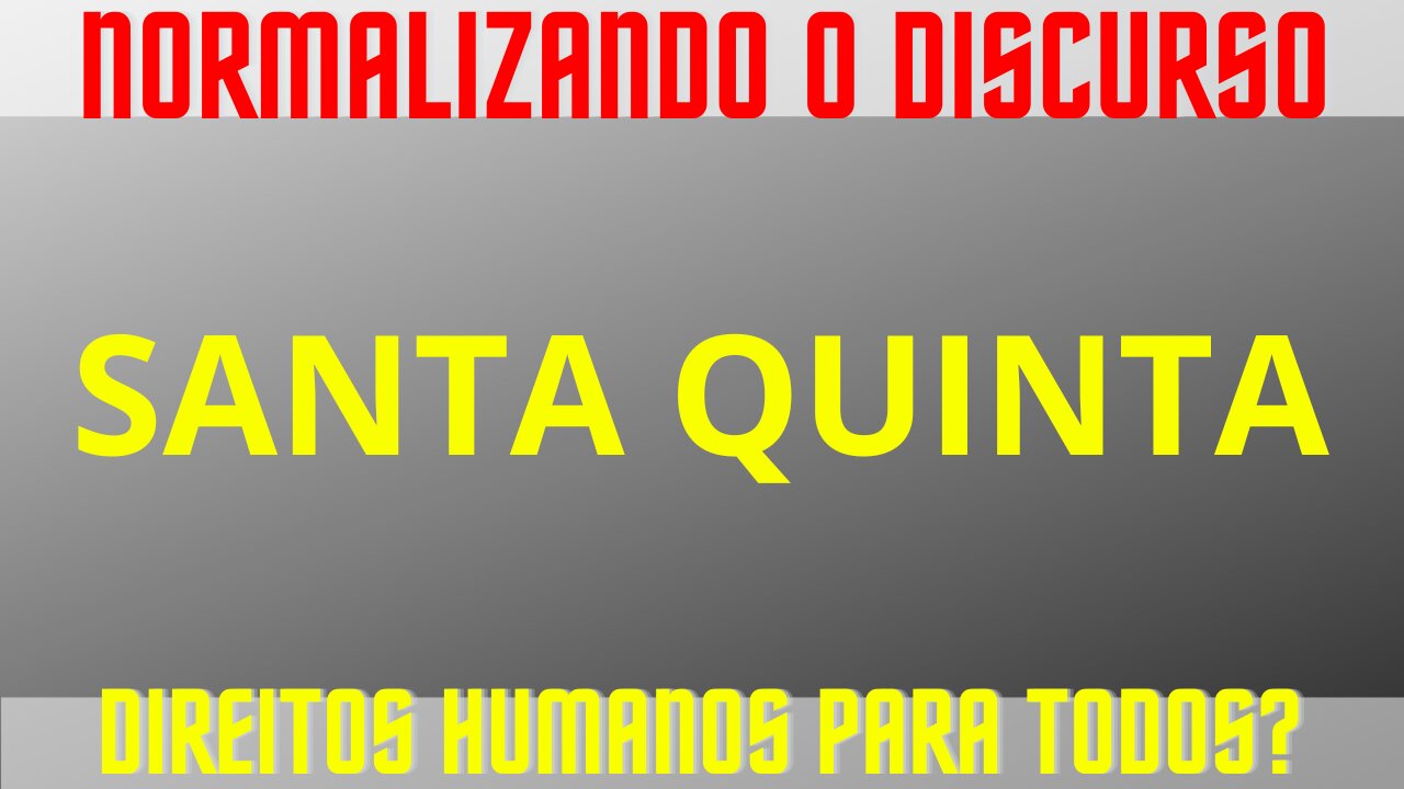 NORMALIZANDO O DISCURSO