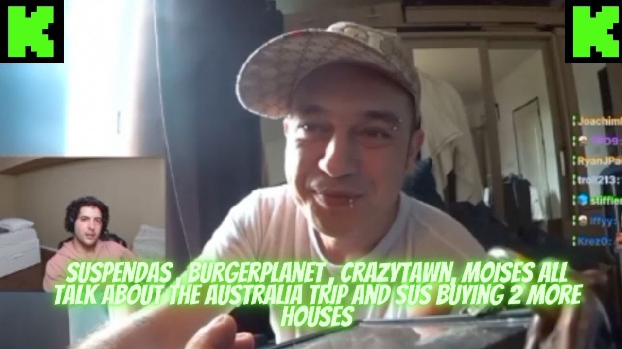 SUSPENDAS, MOISES, BURGERPLANET, CRAZYTAWN TALK ABOUT THE AUSTRALIA TRIP (FULL CALL) #kickstreaming