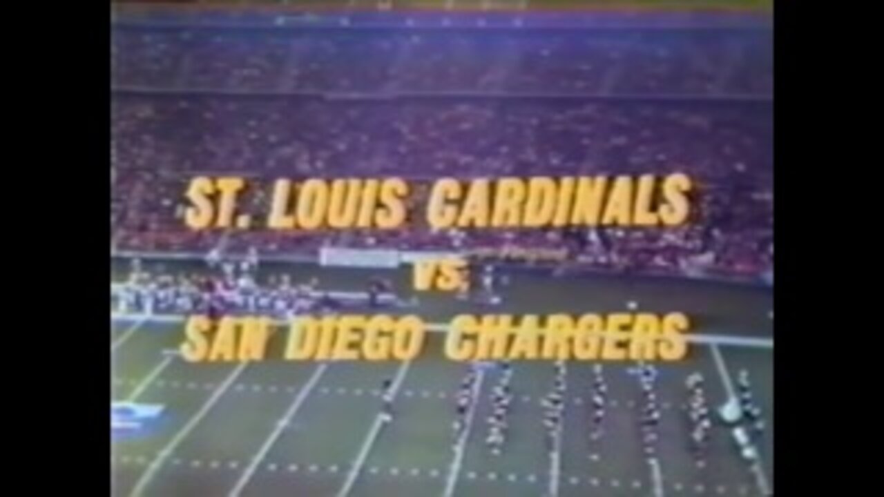 1971-11-15 St. Louis Cardinals vs San Diego Chargers