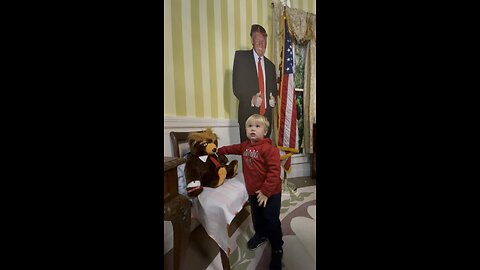 This Toddler is a HUGE fan of President Trump