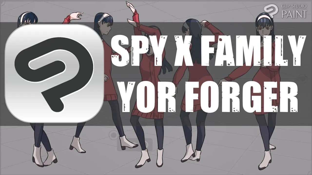 SPY X FAMILY YOR FORGER - HOW TO CREATE FIGURE DRAWING POSES IN CLIP STUDIO PAINT.