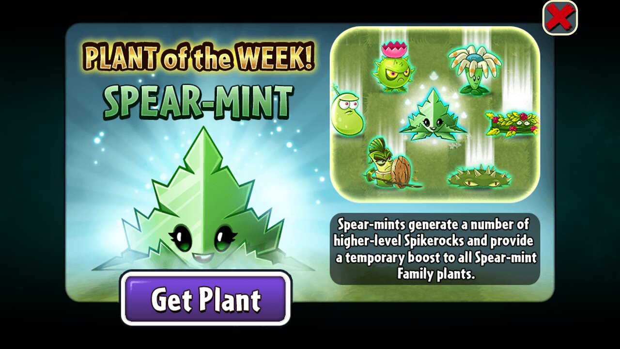 Plants vs Zombies 2 - Penny's Pursuit - Seedium Showcase - Spear-Mint - July 2024