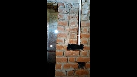 bathroom wall cutting electric fitting