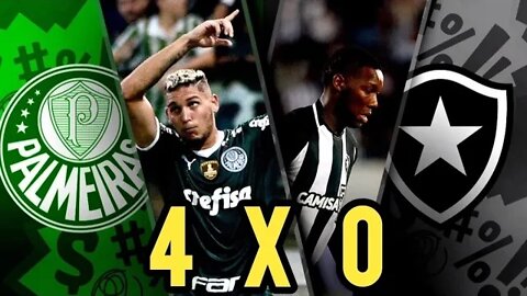 Palmeiras 4x0 Botafogo / Completo - melhores Momentos - 09/06/2022