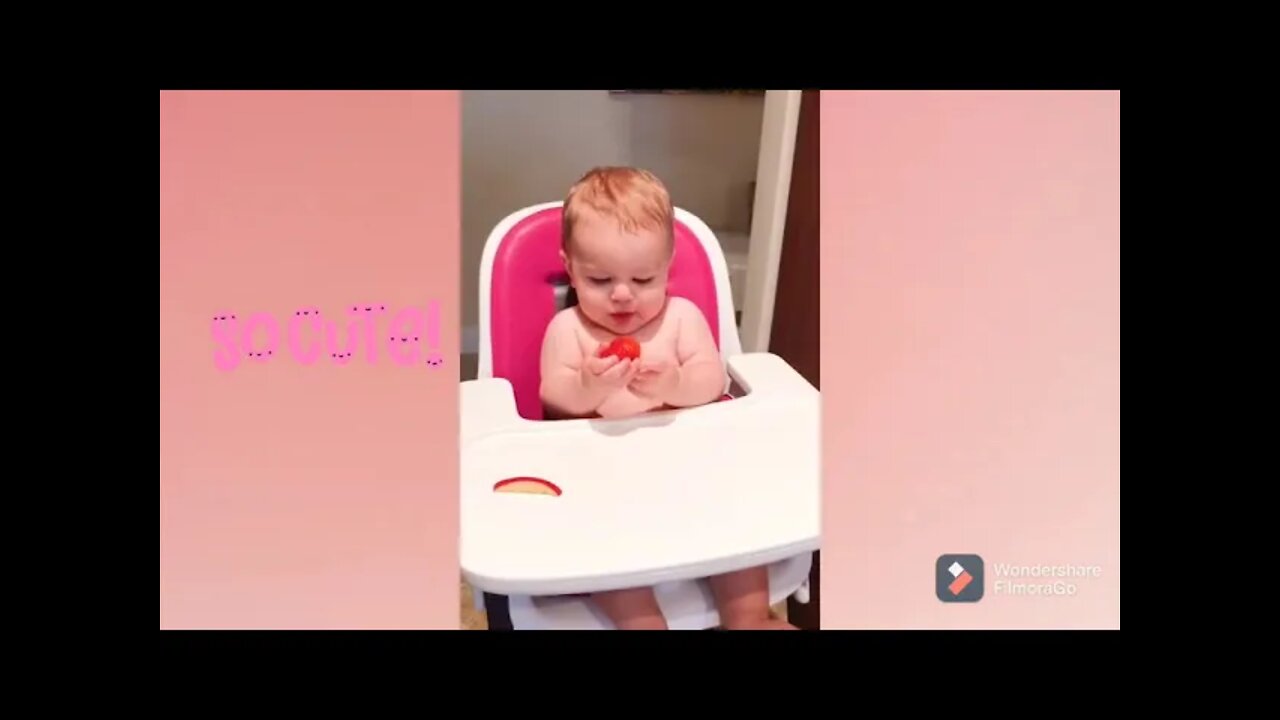 Cute baby tasting fruit for 1st time#baby#tasting#sour#fruit#happ#cute#shorts #Youtubeshorts