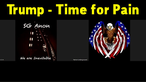 SG Anon w/ Patriot Underground "Trump - Time for Pain"