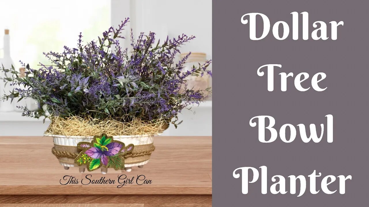 Everyday Crafting: Dollar Tree Bowl Planter