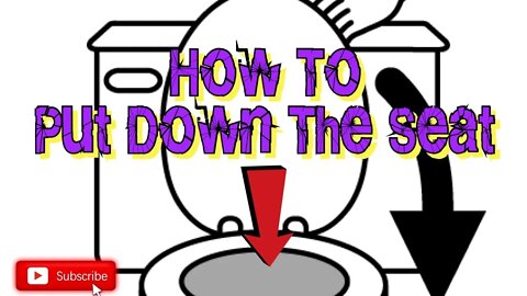 How to put up & down the Toilet 🚽 Seat #Shorts