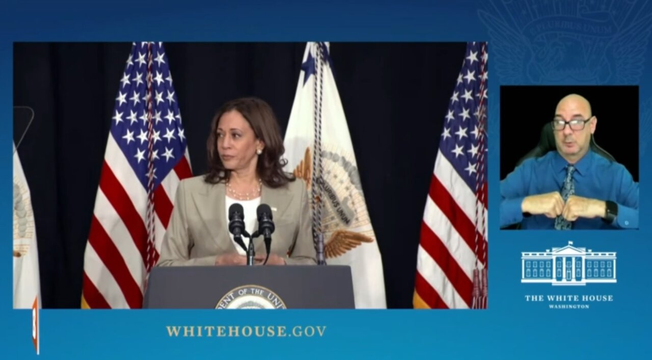 LIVE: Vice President Harris Addressing Historic Supreme Court Decision to Overturn Roe v. Wade...