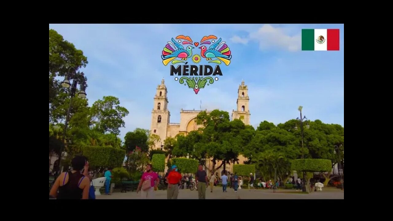 Merida Historical Center walking tour 4K 🇲🇽 (Ambient)