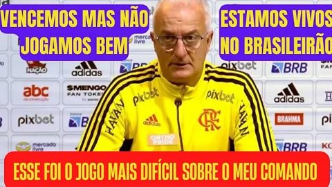 COLETIVA DE IMPRENSA DORIVAL JÚNIOR FALA SOBRE VITÓRIA DO FLAMENGO/RUBRO-NEGROS PENSA NO BRASILEIRO!