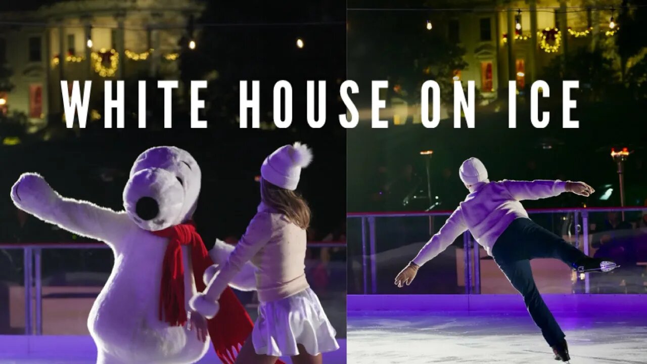 White House on Ice. Brian Boitano, Snoopy and Jill Biden open the ice rink on the South Lawn