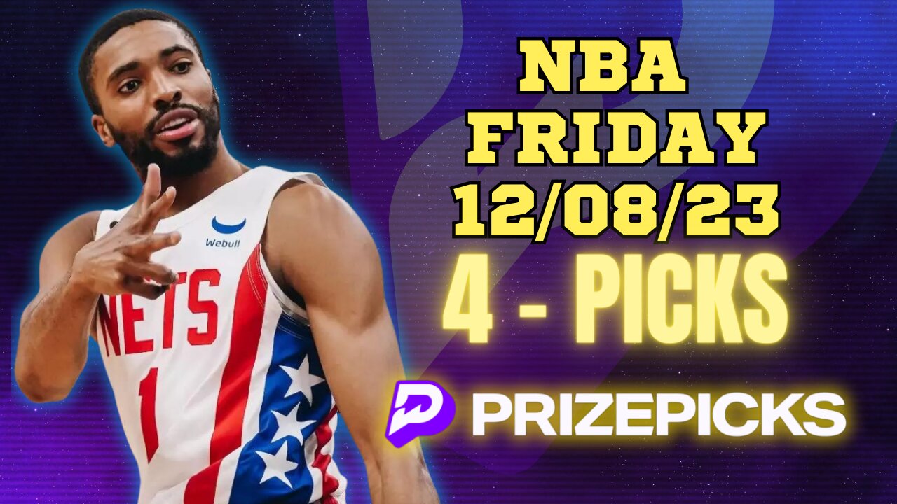 #PRIZEPICKS | BEST PICKS #NBA FLEX FRIDAY | 12/08/2023 | TODAY | BEST BETS | #BASKETBALL | PROP BETS