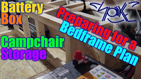 Framing out the Bedframe, Storage box, Wheel well, Electronics Area and Battery box.