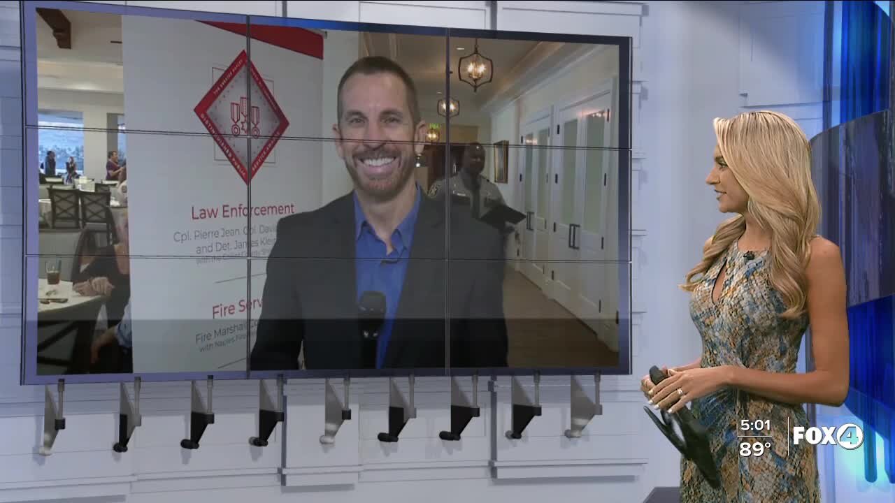 Fox 4 live at Distinguished Service Awards