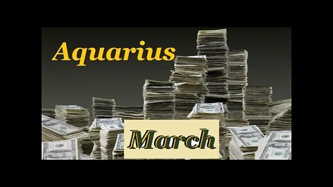 ♒ Aquarius~Coming Back Around Brings Beauty. $$💵$$ Money, Career & Finance. March Tarot Reading.