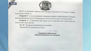 Taparuba: Prefeitura baixa decreto para frear velocidade de contágio do novo coronavírus